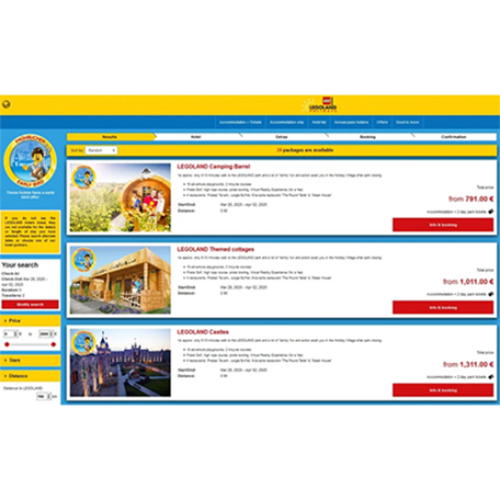 Legoland IBE Internet Booking Engine