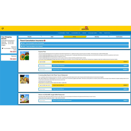 Legoland IBE Internet Booking Engine