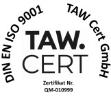 Logo TAW Cert DIN EN ISO 9001